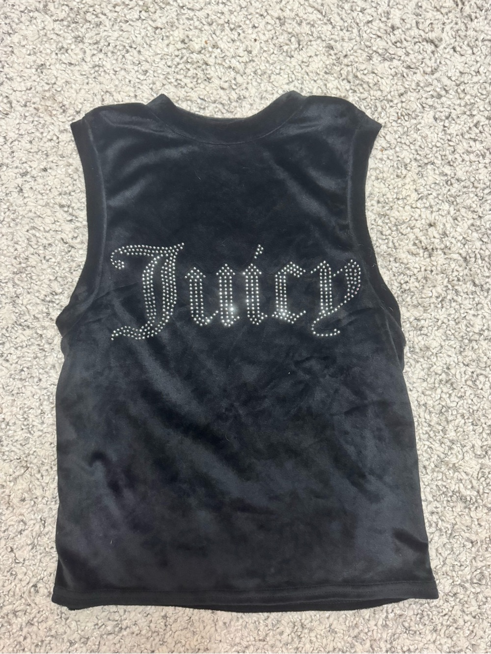 Juicy Couture Black Sleepwear Top with Pink Label
